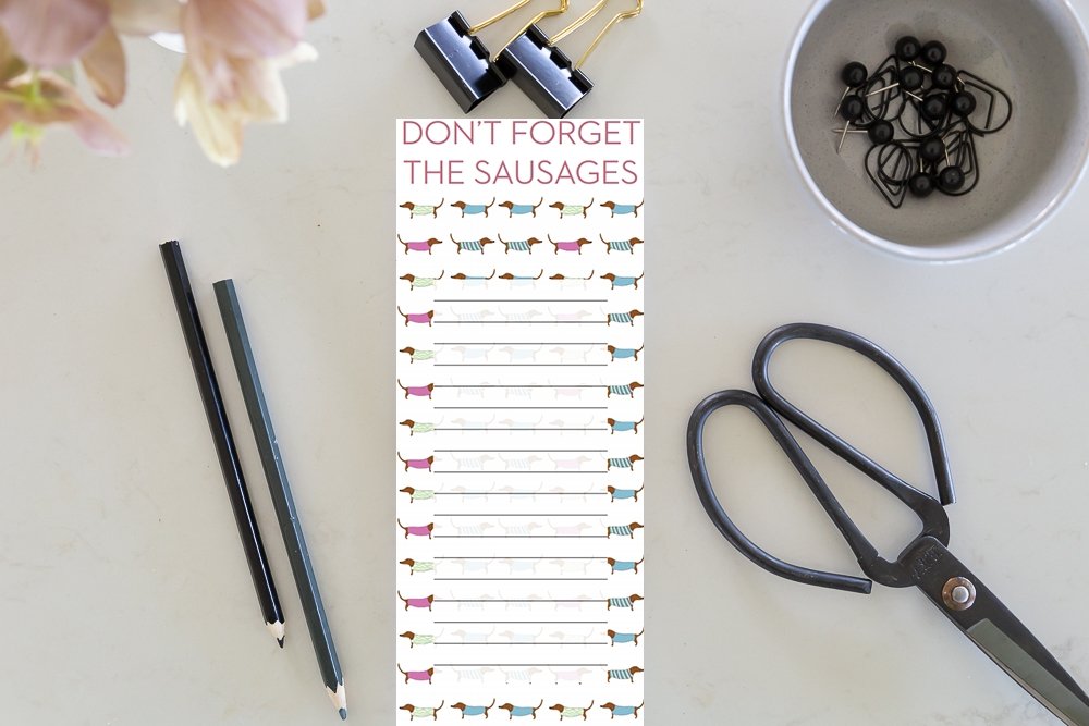Jotter - Don't Forget The Sausages | All Gifts Australia | Stationary | Thirty 16 Williamstown