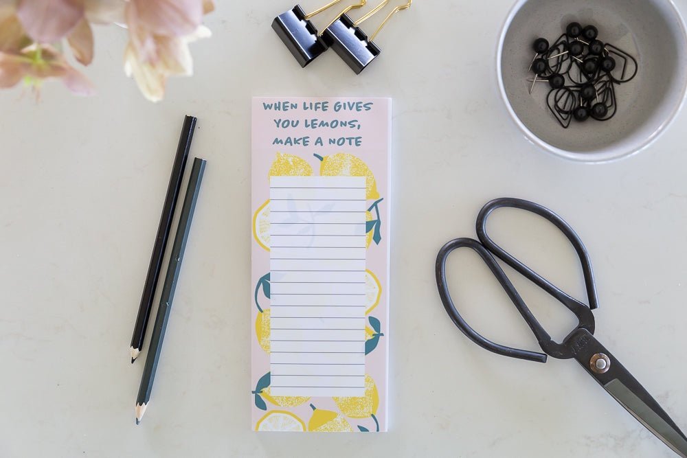 Jotter - When Life Gives You Lemons | All Gifts Australia | Stationary | Thirty 16 Williamstown