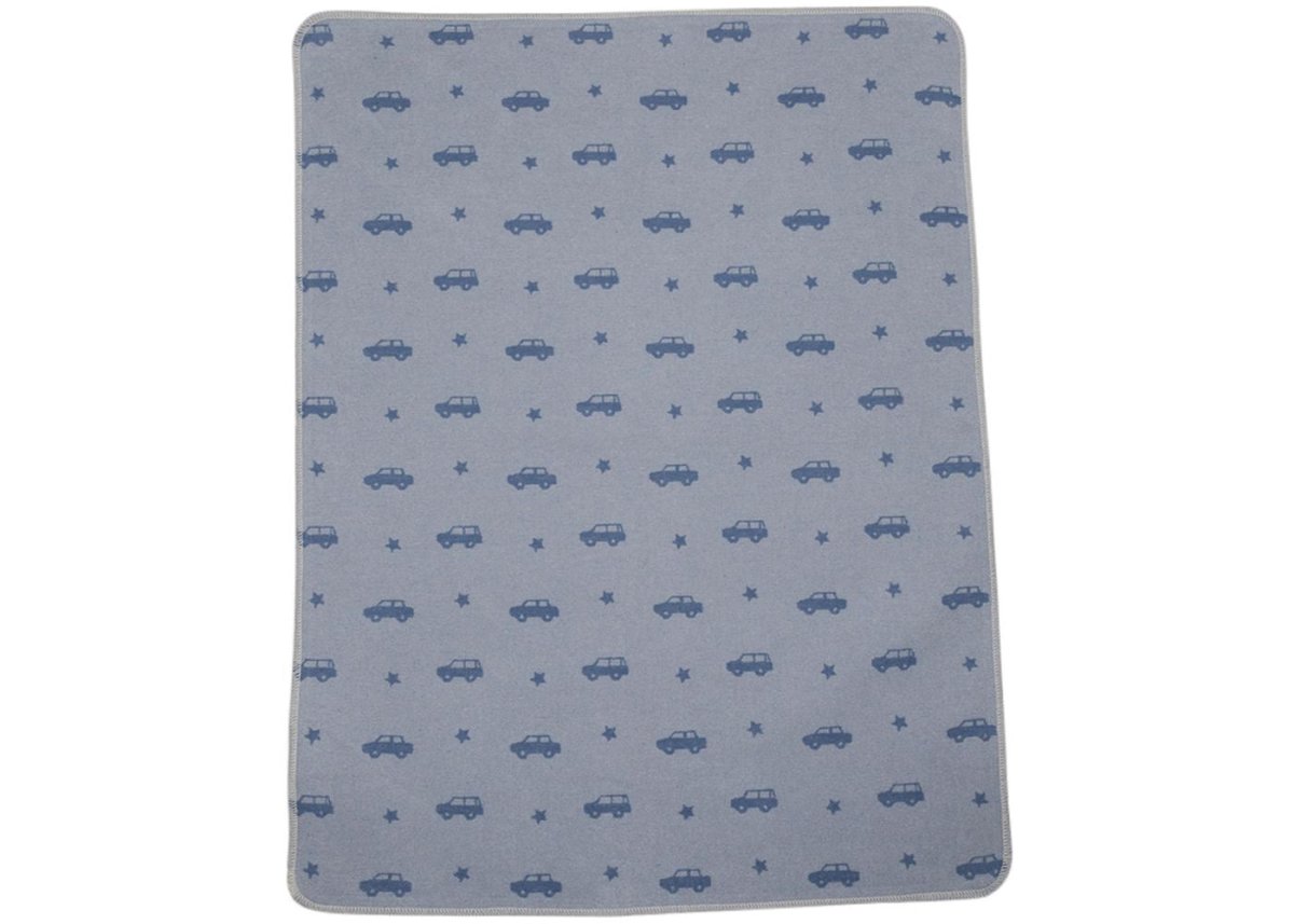 Juwel Baby Bassinet Blanket Cars Allover - Light Blue | David Fussenegger | Bedding, Blankets & Swaddles | Thirty 16 Williamstown