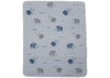 Juwel Baby Bassinet Blanket Snail &amp; Hedgehog - Light Blue | David Fussenegger | Bedding, Blankets &amp; Swaddles | Thirty 16 Williamstown