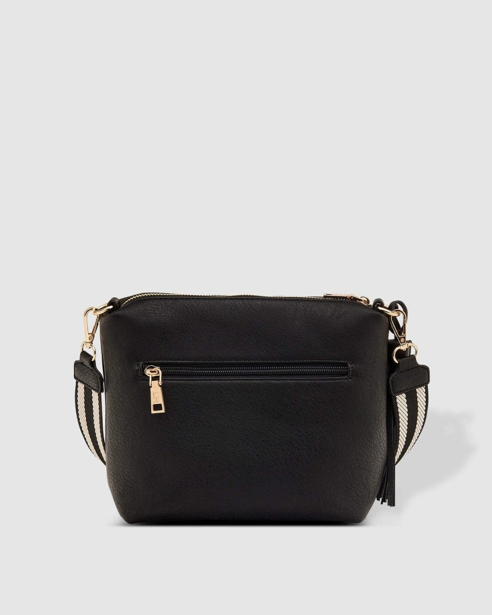Kasey Stripe Strap Crossbody Bag - Black | Louenhide | Women's Accessories | Thirty 16 Williamstown