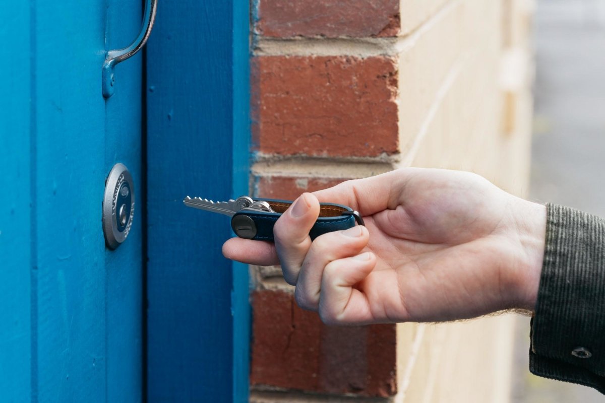 Key Organiser Crazy Horse Leather - Marine Blue | Orbitkey | Accessories | Thirty 16 Williamstown