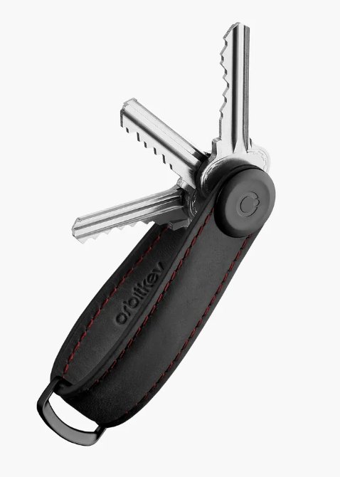 Key Organiser Crazy Horse Leather - Obsidian Black | Orbitkey | Accessories | Thirty 16 Williamstown