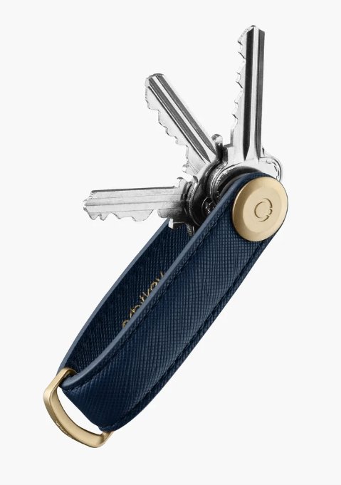 Key Organiser Saffiano Leather - Oxford Navy | Orbitkey | Accessories | Thirty 16 Williamstown