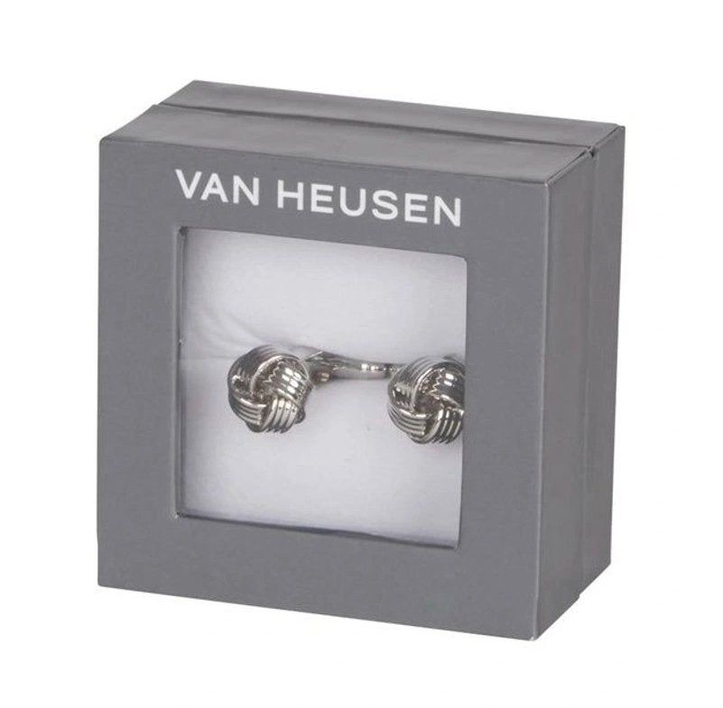 Knot Cufflinks - Silver | Van Heusen | Men&#39;s Accessories | Thirty 16 Williamstown