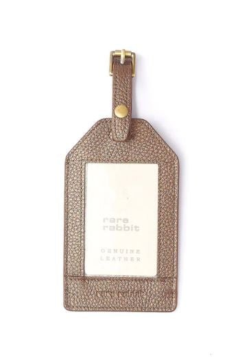 Leather Luggage Tag - Bronze | Rare Rabbit | Travel Accessories | Thirty 16 Williamstown