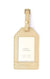 Leather Luggage Tag - Gold | Rare Rabbit | Travel Accessories | Thirty 16 Williamstown