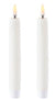 LED Nordic White Wax Taper Candles (2.3cm x 15.5cm) | Enjoy Living | Flameless Candles | Thirty 16 Williamstown