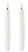 LED Nordic White Wax Taper Candles (2.3cm x 20.5cm) | Enjoy Living | Flameless Candles | Thirty 16 Williamstown