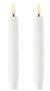 LED Nordic White Wax Taper Candles (2.3cm x 20.5cm) | Enjoy Living | Flameless Candles | Thirty 16 Williamstown