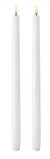 LED Nordic White Wax Taper Candles (2.3cm x 35.0cm) | Enjoy Living | Flameless Candles | Thirty 16 Williamstown