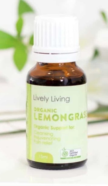 Lemongrass Organic Oil 15ml | Lively Living | Vaporisers, Diffuser &amp; Oils | Thirty 16 Williamstown