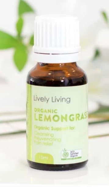Lemongrass Organic Oil 15ml | Lively Living | Vaporisers, Diffuser & Oils | Thirty 16 Williamstown