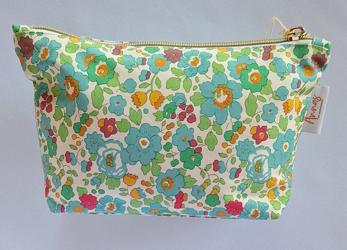 Liberty Essentials Purse - Pretty Greens | Annas of Australia | Cosmetic Bags | Thirty 16 Williamstown