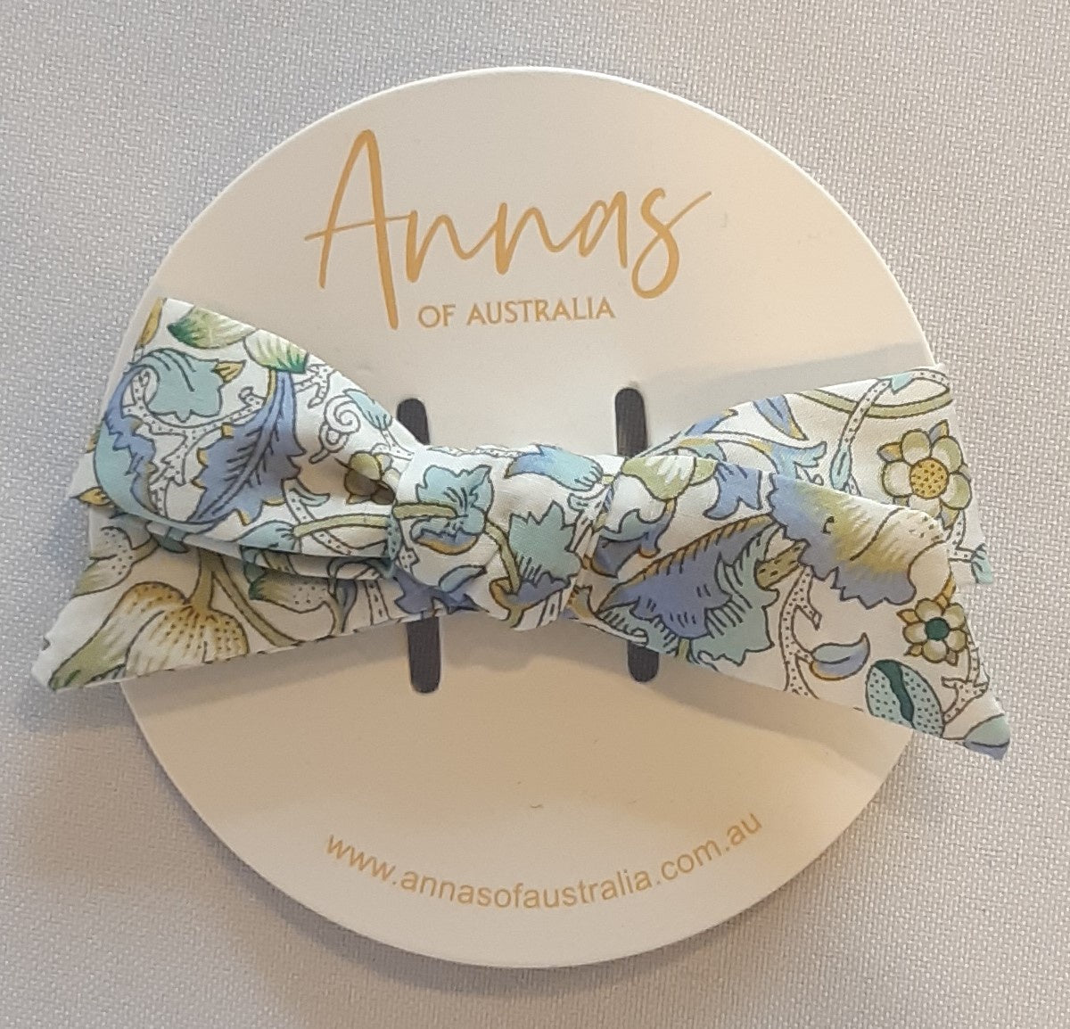 Liberty Print Aligator Clip - Loddon Light | Annas of Australia | Hair Accessories | Thirty 16 Williamstown