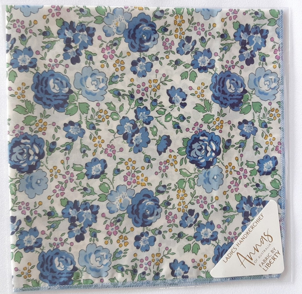 Liberty Print Hankie - Amelie Navy | Annas of Australia | Hankies | Thirty 16 Williamstown