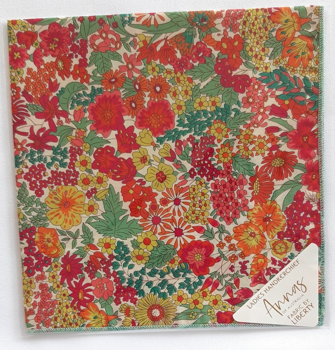 Liberty Print Hankie - Ciara Flame | Annas of Australia | Hankies | Thirty 16 Williamstown