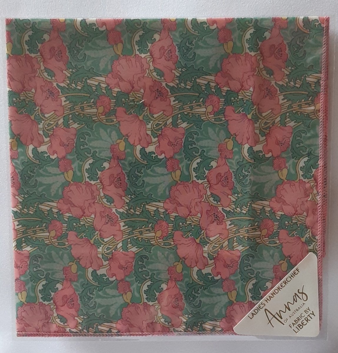 Liberty Print Hankie - Poppies | Annas of Australia | Hankies | Thirty 16 Williamstown