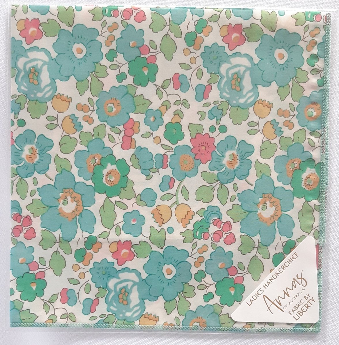 Liberty Print Hankie - Pretty Greens | Annas of Australia | Hankies | Thirty 16 Williamstown