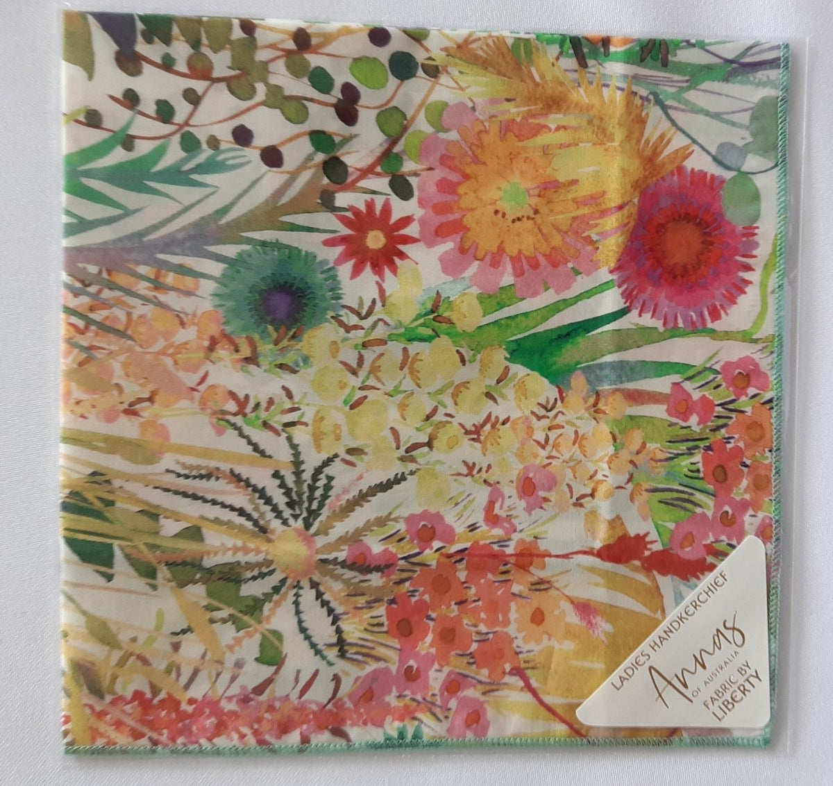 Liberty Print Hankie - Tresco Lime | Annas of Australia | Hankies | Thirty 16 Williamstown