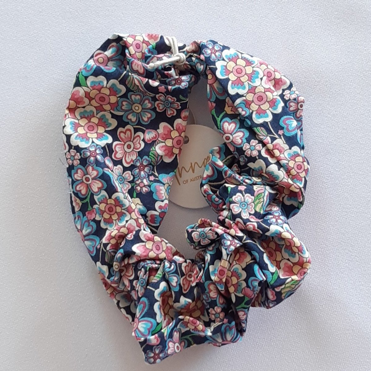 Liberty Print Scrunchie - Flower Power | Annas of Australia | Hair Accessories | Thirty 16 Williamstown