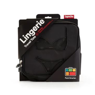 Lingerie Tote - Black | Lapoche | Travel Accessories | Thirty 16 Williamstown