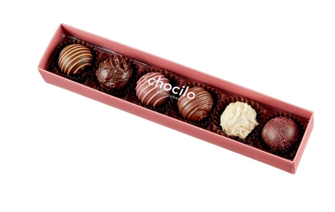 Milk Chocolate Truffle Box 6 Pack - 75g | Chocilo | Confectionery | Thirty 16 Williamstown