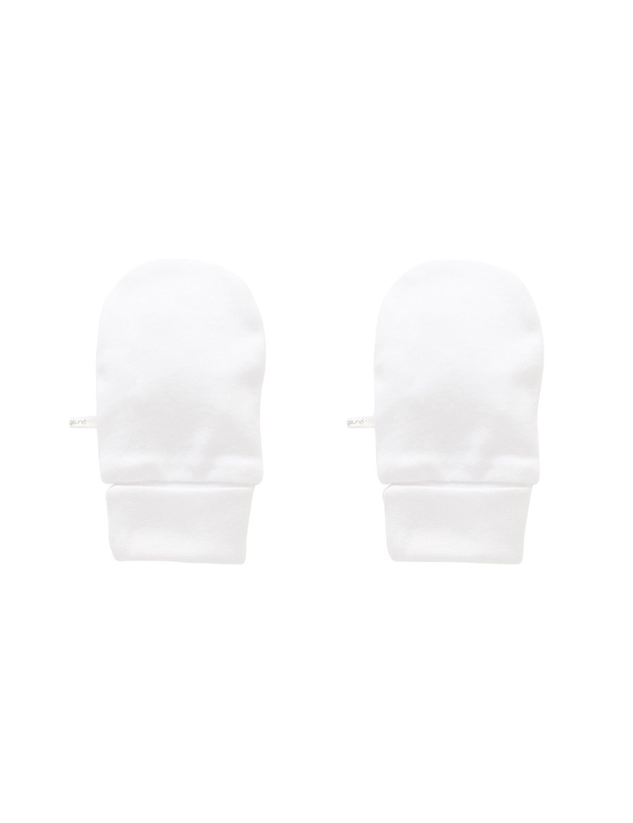 Mittens - White | Purebaby | Pre Walkers, Booties & Mittens | Thirty 16 Williamstown