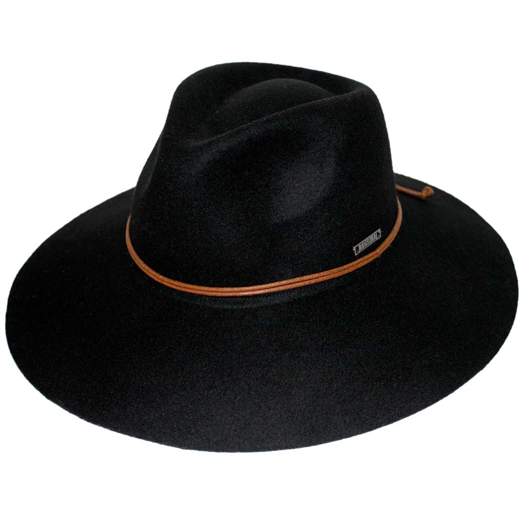 Morzine Fedora Wool Felt Hat - Black | Before Dark | Winter Hats | Thirty 16 Williamstown