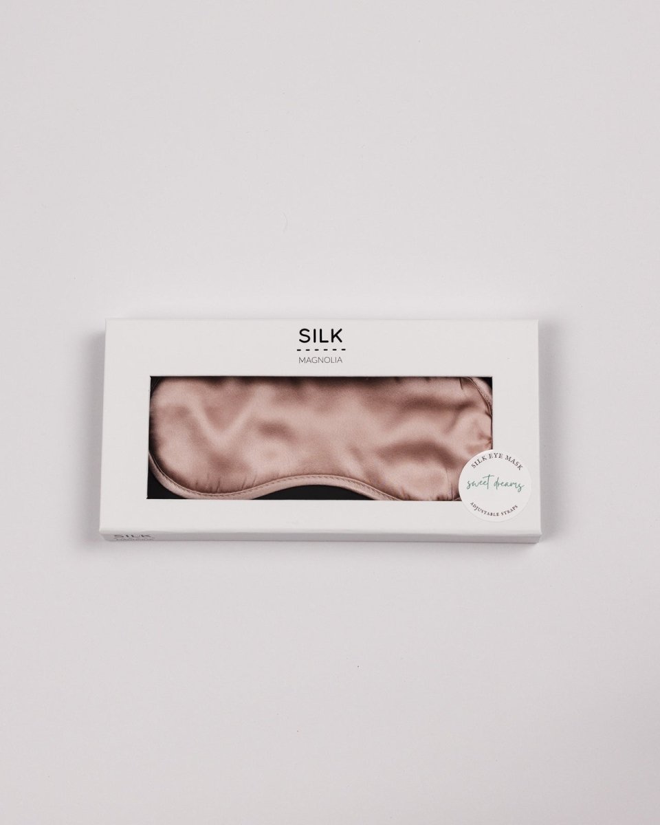 Mulberry Silk Eye Mask - Tea Rose | Silk Magnolia | Heat Packs, Eye Pillows &amp; Masks | Thirty 16 Williamstown