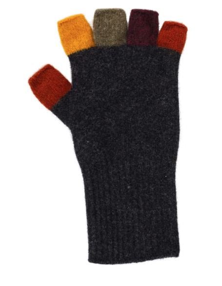 Multi Fingerless Gloves - Charcoal | Native World | Beanies, Scarves & Gloves | Thirty 16 Williamstown