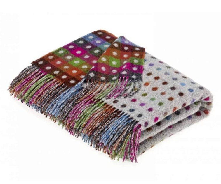 Multi Spot Throw - Grey/Multi | Bronte By Moon | Throws & Rugs | Thirty 16 Williamstown