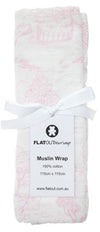 Muslin Wrap – Rose | FLATOUT Bears | Bedding, Blankets &amp; Swaddles | Thirty 16 Williamstown