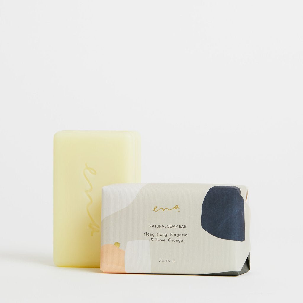 Natural Soap Bar - Ylang Ylang, Bergamot &amp; Sweet Orange 200gm | Ena | Body Lotion &amp; Wash | Thirty 16 Williamstown