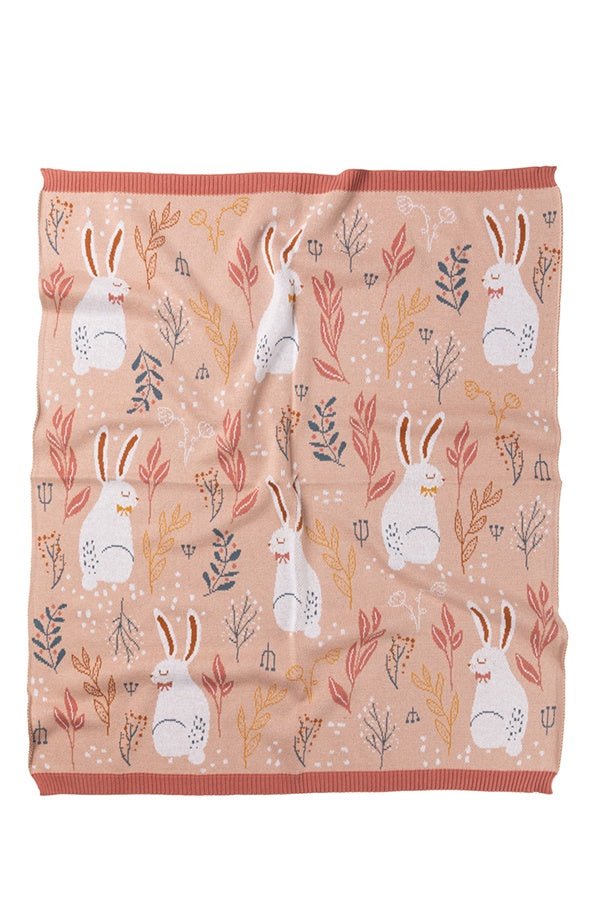 Nature Bunny Rose Blanket | Indus | Bedding, Blankets & Swaddles | Thirty 16 Williamstown