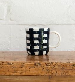Navy Gingham Mug | Noss | Mugs &amp; Cups | Thirty 16 Williamstown