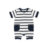 Navy Stripe Short Romper | Li&#39;l Zippers | Baby &amp; Toddler Growsuits &amp; Rompers | Thirty 16 Williamstown