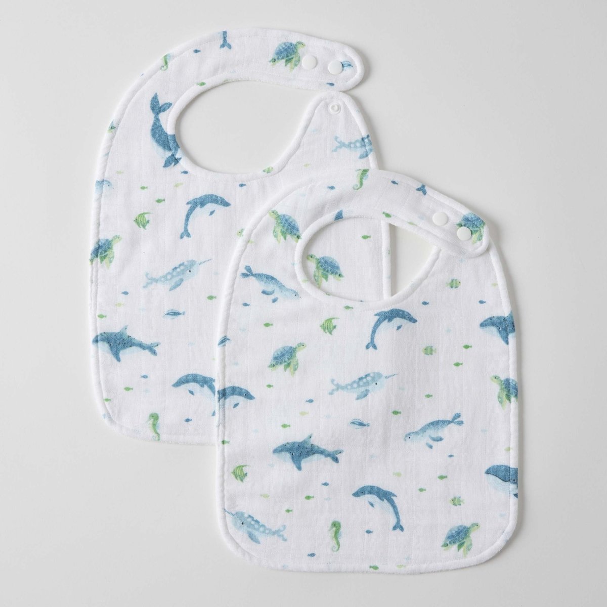 Ocean Buddies Muslin Bib Set of 2 | Jiggle & Giggle | Bibs & Bandana Bibs | Thirty 16 Williamstown