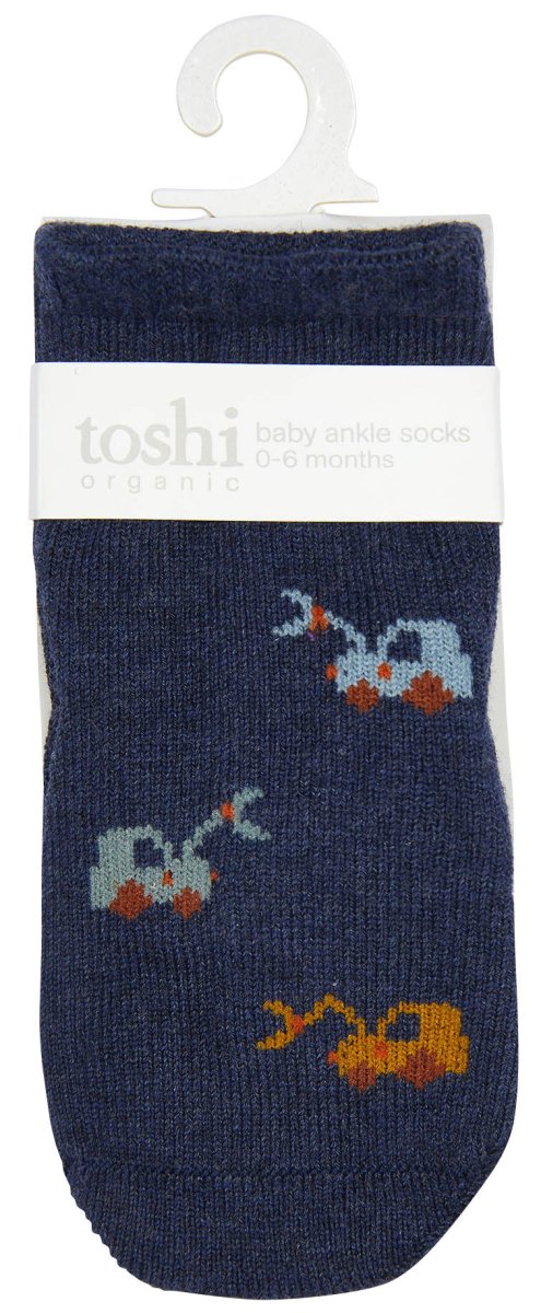 Organic Baby Socks -Earthmover | Toshi | Baby &amp; Toddler Socks &amp; Tights | Thirty 16 Williamstown