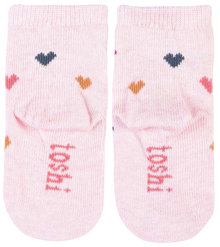 Organic Baby Socks - Hearts | Toshi | Baby & Toddler Socks & Tights | Thirty 16 Williamstown
