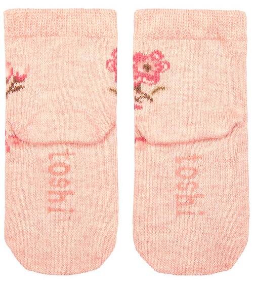 Organic Baby Socks - Jacquard Wild Rose | Toshi | Baby & Toddler Socks & Tights | Thirty 16 Williamstown