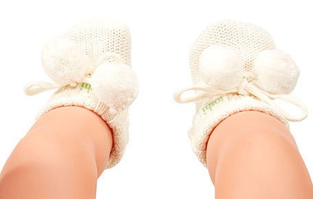 Organic Booties Marley - Cream 000 | Toshi | Pre Walkers, Booties &amp; Mittens | Thirty 16 Williamstown