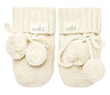 Organic Booties Marley - Cream 000 | Toshi | Pre Walkers, Booties &amp; Mittens | Thirty 16 Williamstown