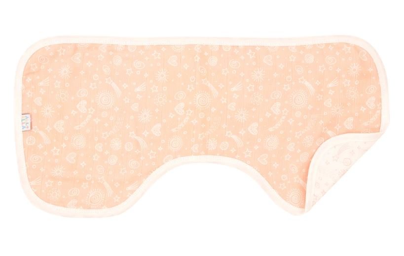 Organic Burp Cloth - Sweet Blush | All 4 Ella | Bibs & Bandana Bibs | Thirty 16 Williamstown