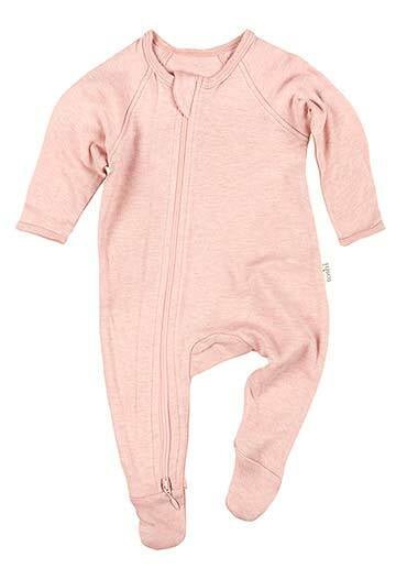 Organic Dreamtime Long Sleeve Onesie - Peony | Toshi | Baby &amp; Toddler Growsuits &amp; Rompers | Thirty 16 Williamstown
