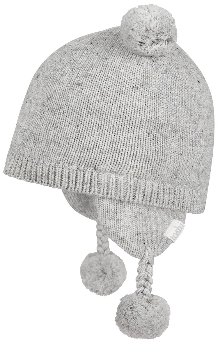 Organic Earmuff Snowy - Marble | Toshi | Baby &amp; Toddler Hats &amp; Beanies | Thirty 16 Williamstown