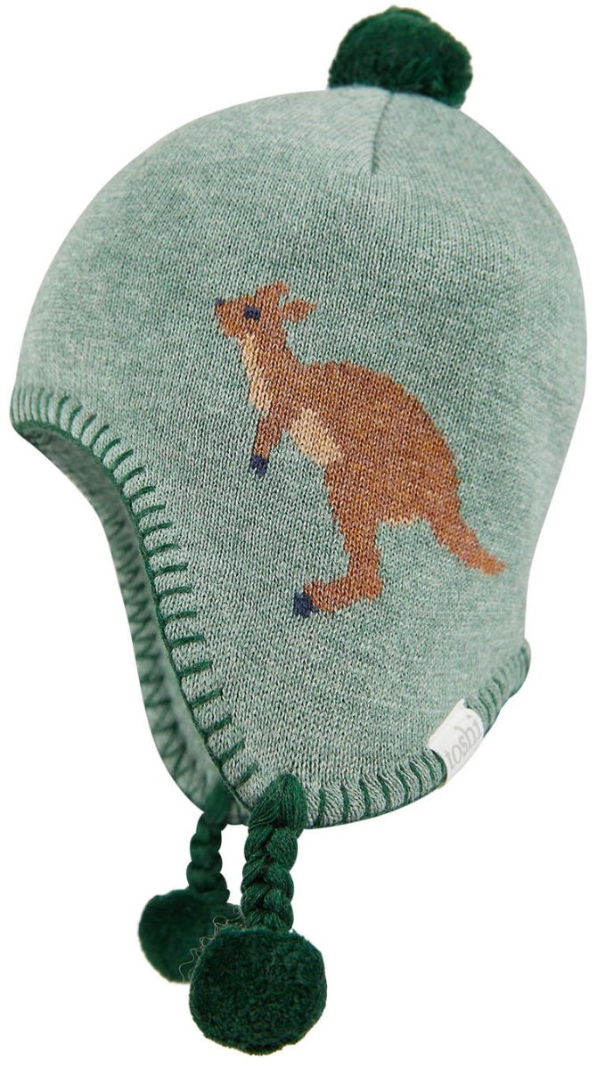 Organic Earmuff Storytime - Wallaby | Toshi | Baby & Toddler Hats & Beanies | Thirty 16 Williamstown