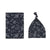 Organic Jersey Swaddle & Matching Beanie Set - Outer Space | All 4 Ella | Bedding, Blankets & Swaddles | Thirty 16 Williamstown