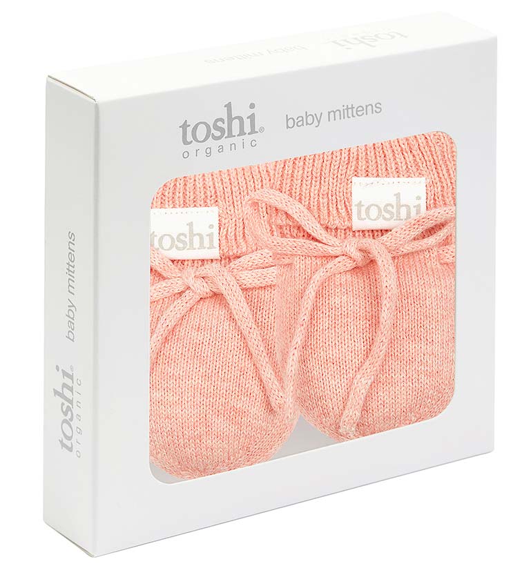 Organic Mittens Marley - Blossom | Toshi | Pre Walkers, Booties &amp; Mittens | Thirty 16 Williamstown