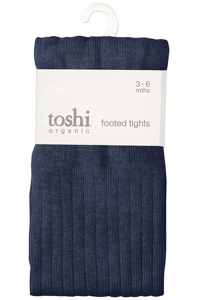 Organic Tights Footed Dreamtime - Ink | Toshi | Baby &amp; Toddler Socks &amp; Tights | Thirty 16 Williamstown